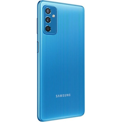 Смартфон SAMSUNG Galaxy M52 5G Light Blue - зображення 3