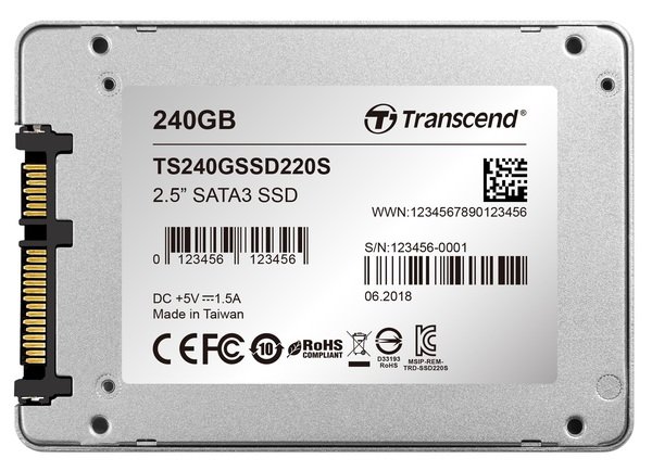 Накопичувач SSD 240GB Transcend SSD220S (TS240GSSD220S) - зображення 2