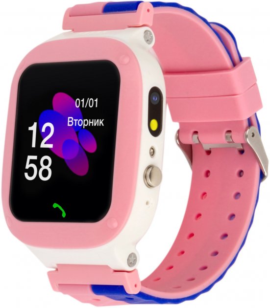 Смарт годинник Atrix iQ2200 IPS Cam Flash Pink - зображення 1