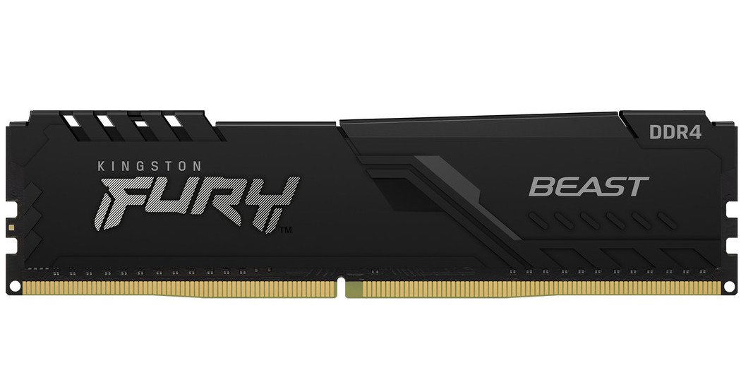 Пам'ять DDR4 RAM_16Gb (1x16Gb) 2666Mhz Kingston Fury Beast Black (KF426C16BB1\/16) - зображення 1