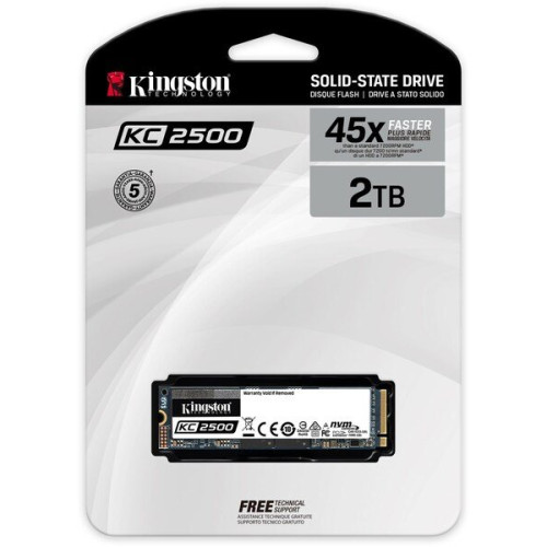 Накопичувач SSD NVMe M.2 2000GB Kingston KC2500 (SKC2500M8\/2000G) - зображення 3