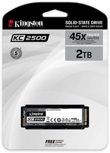 Накопичувач SSD NVMe M.2 2000GB Kingston KC2500 (SKC2500M8\/2000G) - зображення 3