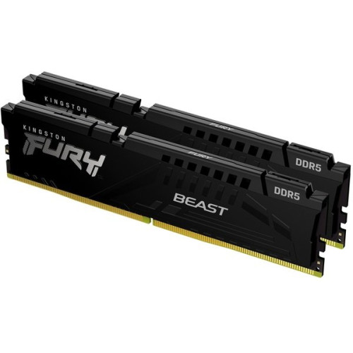 Пам'ять DDR5 RAM_32Gb (2x16Gb) 6000Mhz Kingston Fury Beast Black (KF560C40BBK2-32) - зображення 3