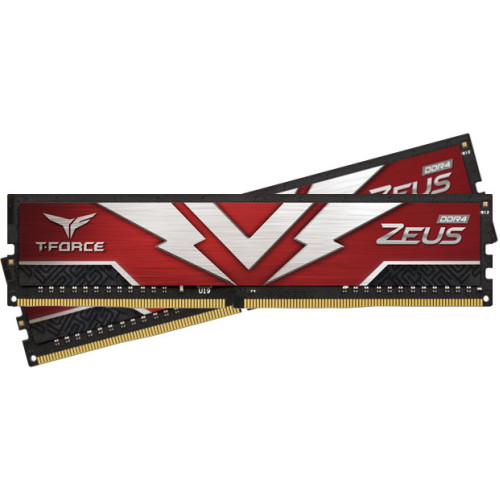 Пам'ять DDR4 RAM_16Gb (2x8Gb) 3000Mhz Team T-Force Zeus Red (TTZD416G3000HC16CDC01) - зображення 2
