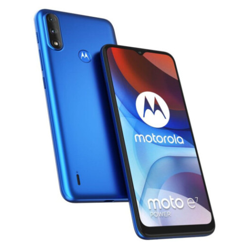 Смартфон Motorola E7 Power 4\/64GB Tahiti Blue - зображення 6