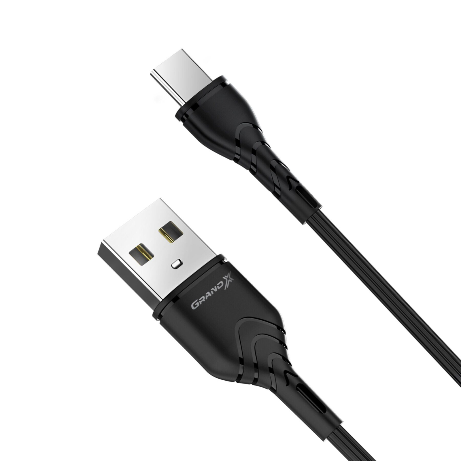 Кабель USB2  АM-Type C 1м, 3A, Cu, Grand-X - зображення 2