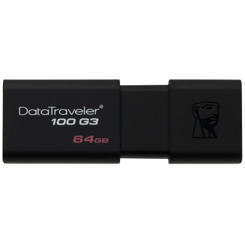 Флеш пам'ять USB 64 Gb Kingston DT 100 G3 USB3.0 - зображення 1