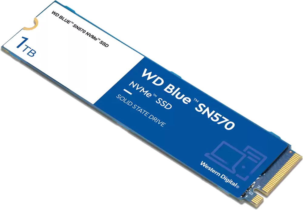 Накопичувач SSD NVMe M.2 1000GB WD SN570 (WDS100T3B0C) - зображення 2