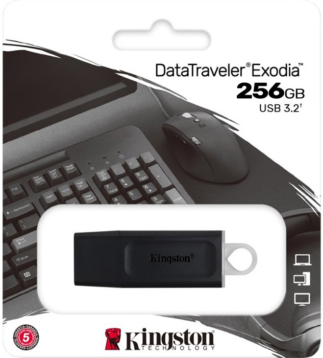 Флеш пам'ять USB 256 Gb Kingston DataTraveler Exodia White USB3.2 - зображення 5