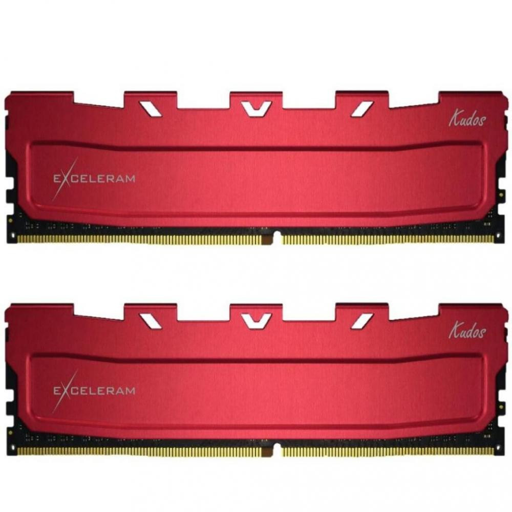 Пам'ять DDR4 RAM_16Gb (2x8Gb) 3200Mhz Exceleram Kudos Red (EKRED4163217AD) - зображення 2