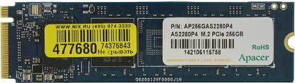 Накопичувач SSD NVMe M.2 256GB Apacer AS2280P4 (AP256GAS2280P4-1) - зображення 1