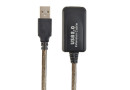 Кабель USB - активний подовжувач, Cablexpert, 10 м, AM-AF - зображення 1