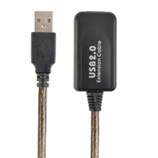 Кабель USB - активний подовжувач, Cablexpert, 10 м, AM-AF - зображення 1