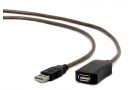 Кабель USB - активний подовжувач, Cablexpert, 10 м, AM-AF - зображення 2