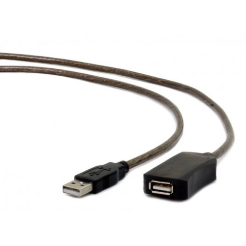 Кабель USB - активний подовжувач, Cablexpert, 10 м, AM-AF - зображення 2