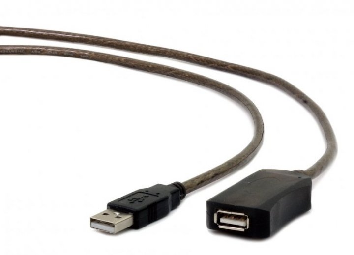 Кабель USB - активний подовжувач, Cablexpert, 10 м, AM-AF - зображення 2