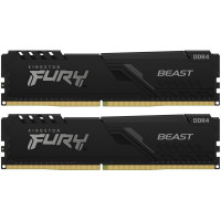 Пам'ять DDR4 RAM_64Gb (2x32Gb) 3000Mhz Kingston Fury Beast Black (KF430C16BBK2/64)