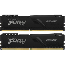 Пам'ять DDR4 RAM_64Gb (2x32Gb) 3000Mhz Kingston Fury Beast Black (KF430C16BBK2/64)