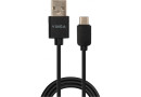 Кабель USB2  АM-Type C 1м, 3A 18W PVC black Vinga - зображення 1