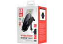 Авто-кріплення + бездротовий ЗП ColorWay AutoSense Car Wireless Charger 10W Black - зображення 4