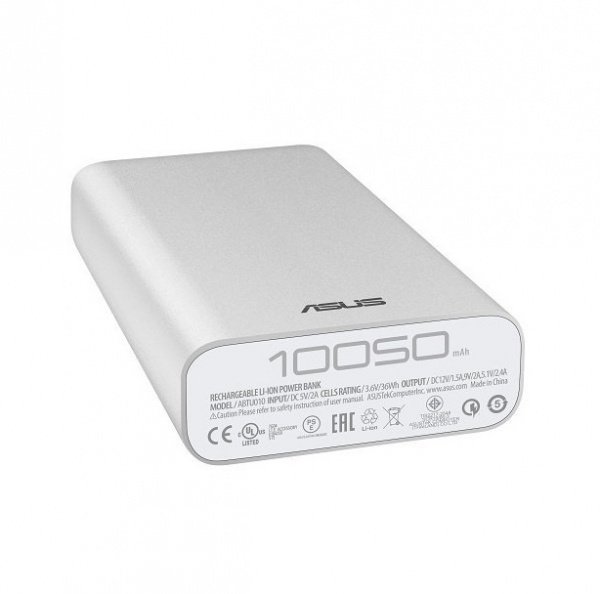 Батарея POWER BANK Asus ZenPower 10050 mAh Silver - зображення 3