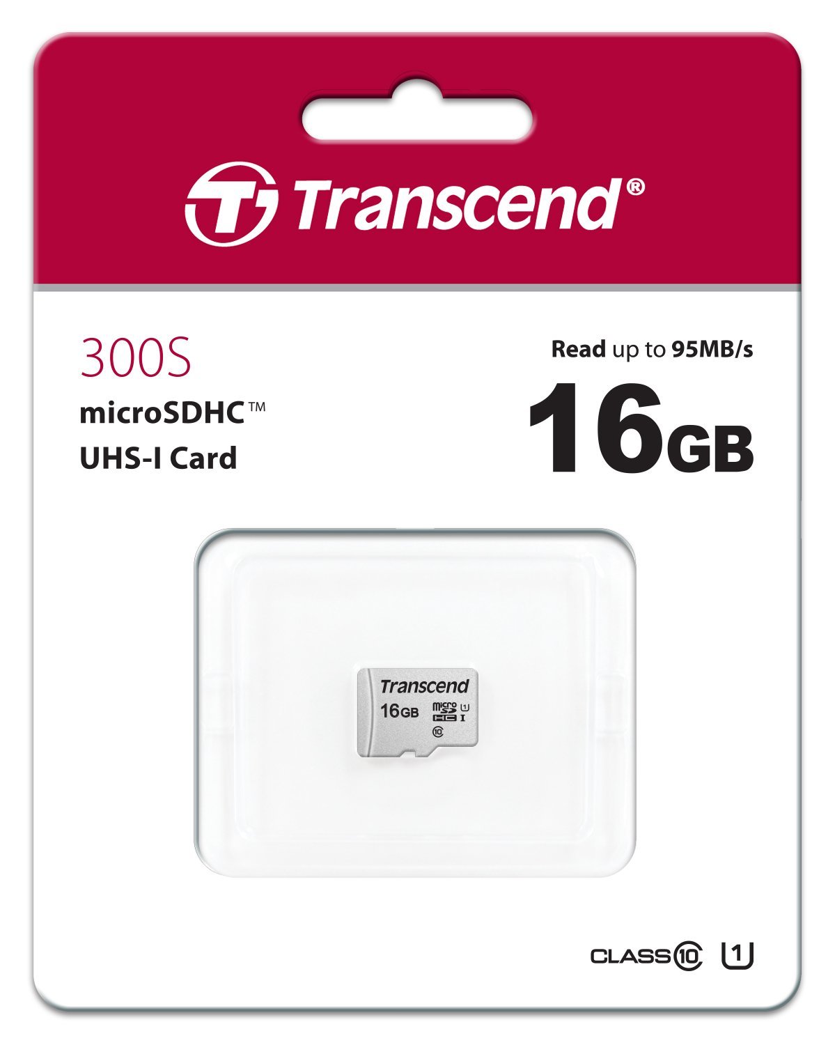 MicroSDHC 16 Gb Transcend class 10 UHS-I U1 - зображення 1