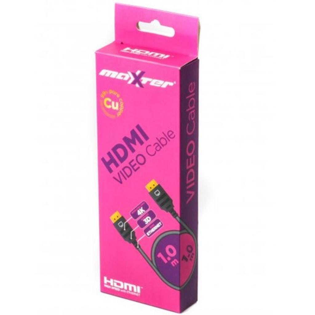 Кабель HDMI to HDMI, 1.0m, v1.4 Maxxter (V-HDMI4-1M) - зображення 2