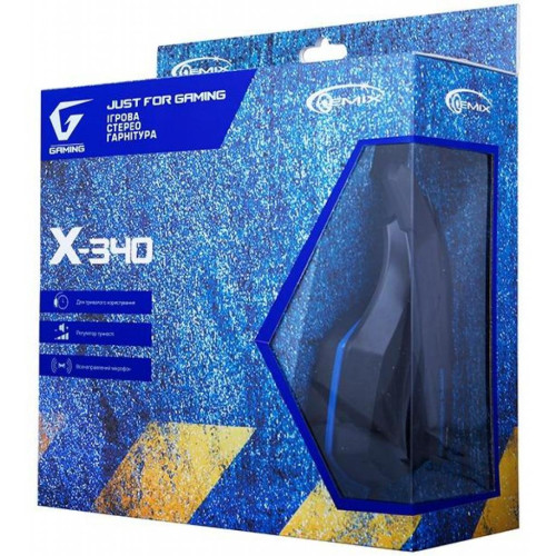 Гарнітура GEMIX X-340 black-blue - зображення 5