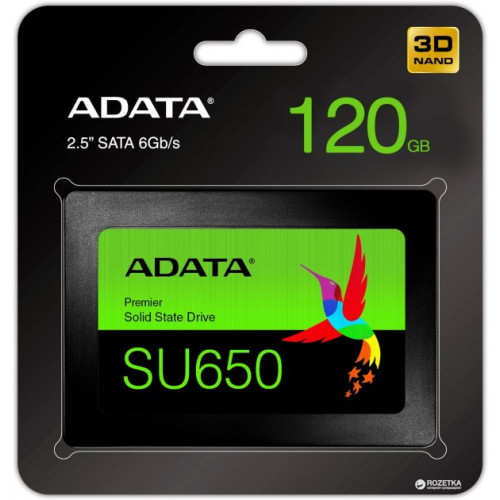 Накопичувач SSD 120GB ADATA Ultimate SU650 (ASU650SS-120GT-R) - зображення 3
