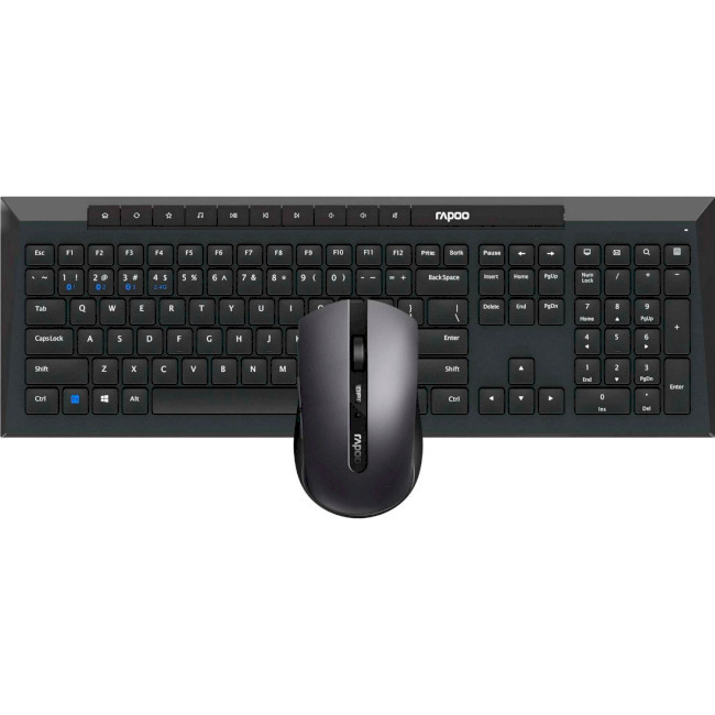 Клавіатура+мишка Rapoo 8210M Black - зображення 1