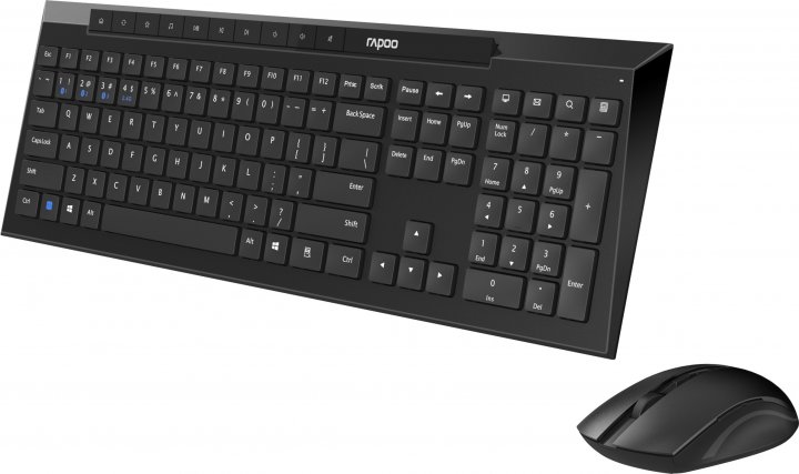 Клавіатура+мишка Rapoo 8210M Black - зображення 4