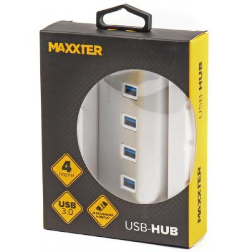 Концентратор USB 3.0 Maxxter HU3A-4P-01 4 порти - зображення 4