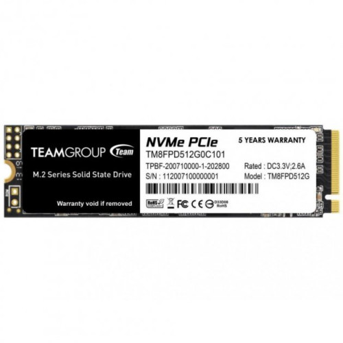 Накопичувач SSD NVMe M.2 512GB Team MP33 Pro (TM8FPD512G0C101) - зображення 1