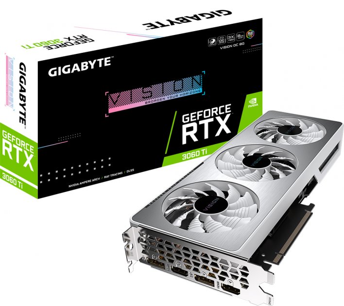 Відеокарта GeForce RTX 3060 Ti 8 GDDR6 Gigabyte VISION OC (GV-N306TVISION OC-8GD 2.0) - зображення 8