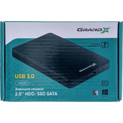 USB Mobile Rack Grand-X HDE32 - зображення 3