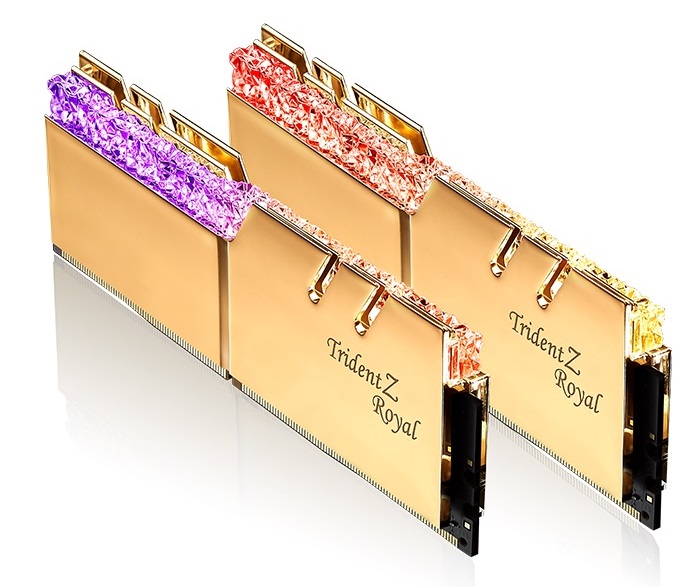 Пам'ять DDR4 RAM_32Gb (2x16Gb) 3200Mhz G.Skill Trident Z Royal Gold (F4-3200C16D-32GTRG) - зображення 2