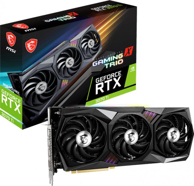 Відеокарта GeForce RTX 3070 TI 8GB GDDR6X MSI GAMING X TRIO (RTX 3070 Ti GAMING X TRIO 8G) - зображення 6