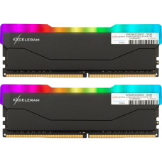 Пам'ять DDR4 RAM_32Gb (2x16Gb) 3200Mhz eXceleram RGB X2 Series Black (ERX2B432326CD) - зображення 1