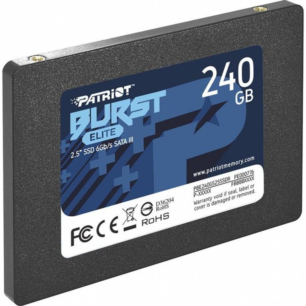 Накопичувач SSD 240GB Patriot Burst Elite (PBE240GS25SSDR) - зображення 2