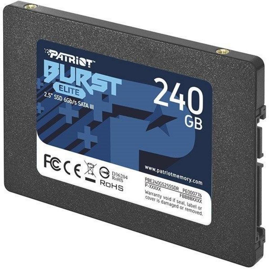 Накопичувач SSD 240GB Patriot Burst Elite (PBE240GS25SSDR) - зображення 3