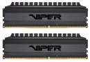 Пам'ять DDR4 RAM_32Gb (2x16Gb) 3600Mhz Patriot Viper 4 Blackout (PVB432G360C8K) - зображення 1