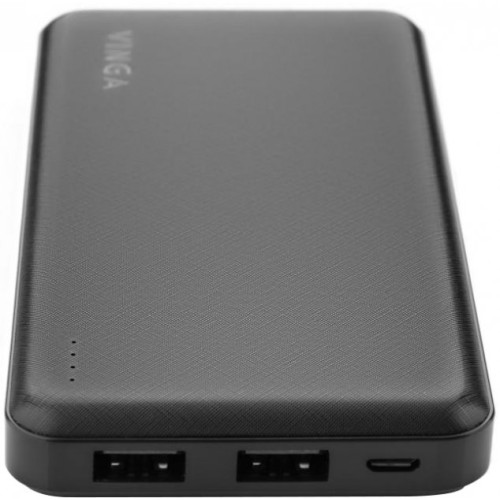 Батарея POWER BANK Vinga 10000 mAh black - зображення 4