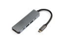 Концентратор Vinga Type-C to 4K HDMI + 2xUSB3.0 + 2x USB Type-C PD aluminium - зображення 1