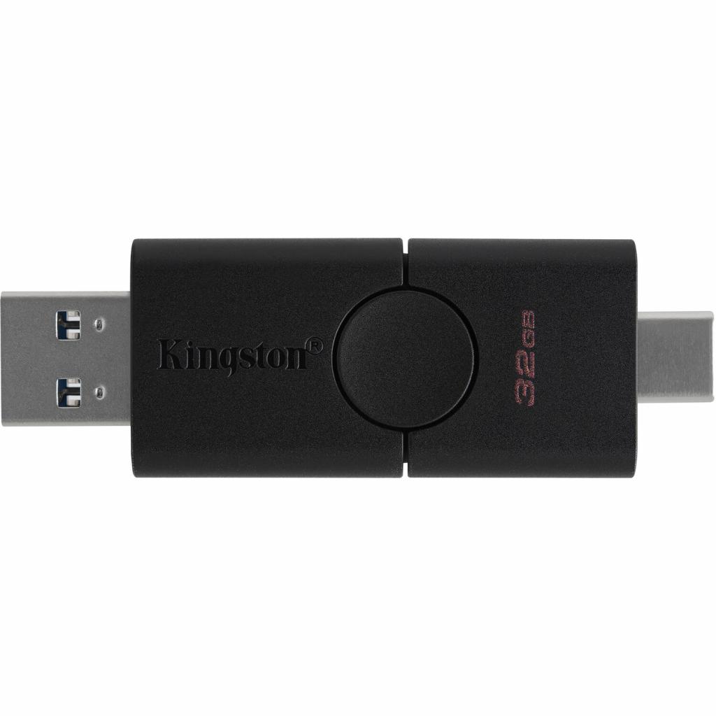 Флеш пам'ять USB 32 Gb Kingston DT Duo USB 3.2 Gen1 + Type-C - зображення 3