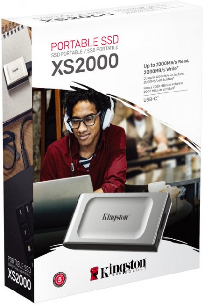 Зовнішній накопичувач SSD 1TB Kingston XS2000 (SXS2000\/1000G) - зображення 8