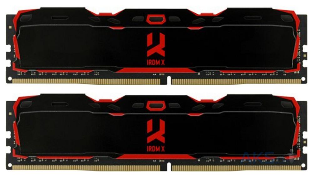 Пам'ять DDR4 RAM_32Gb (2x16Gb) 3200Mhz Goodram Iridium X Black (IR-X3200D464L16A\/32GDC) - зображення 1
