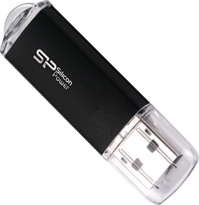 Флеш пам'ять USB 16Gb Silicon Power Ultima II Black USB2.0 - зображення 1