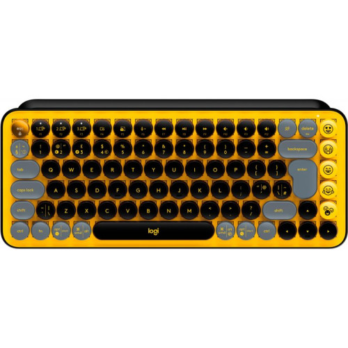 Клавіатура Logitech POP Keys Wireless Mechanical Keyboard Blast Yellow (920-010716) - зображення 1