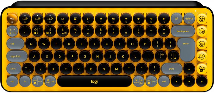 Клавіатура Logitech POP Keys Wireless Mechanical Keyboard Blast Yellow (920-010716) - зображення 1