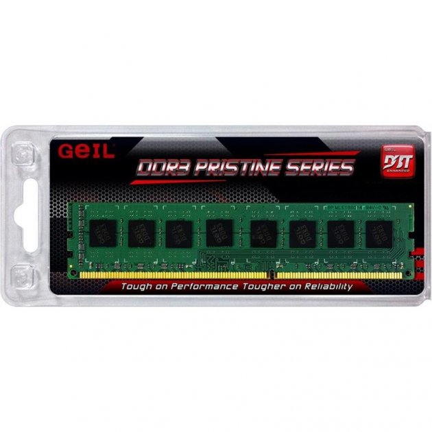 Пам'ять DDR3 RAM 8GB (1x8GB) 1600MHz Geil Pristine PC3-12800 CL11, 1.35V - зображення 2